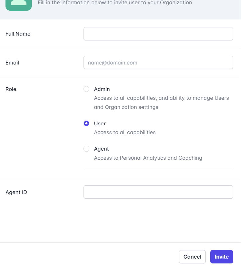 User Information
